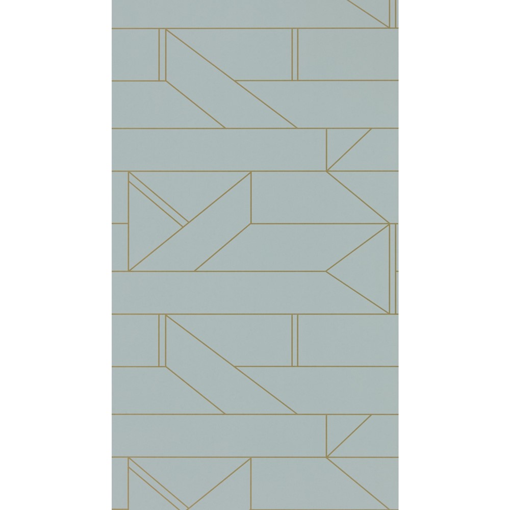 Barbican Geometric Wallpaper 112016 by Scion in Fossil grey